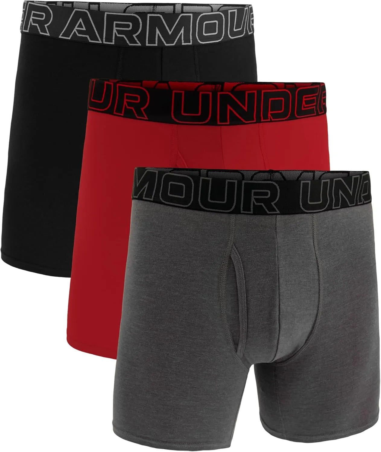 3-pack Performance Cotton Boxer Brief, 6" Inseam, All-day Comfort & Ultra-soft