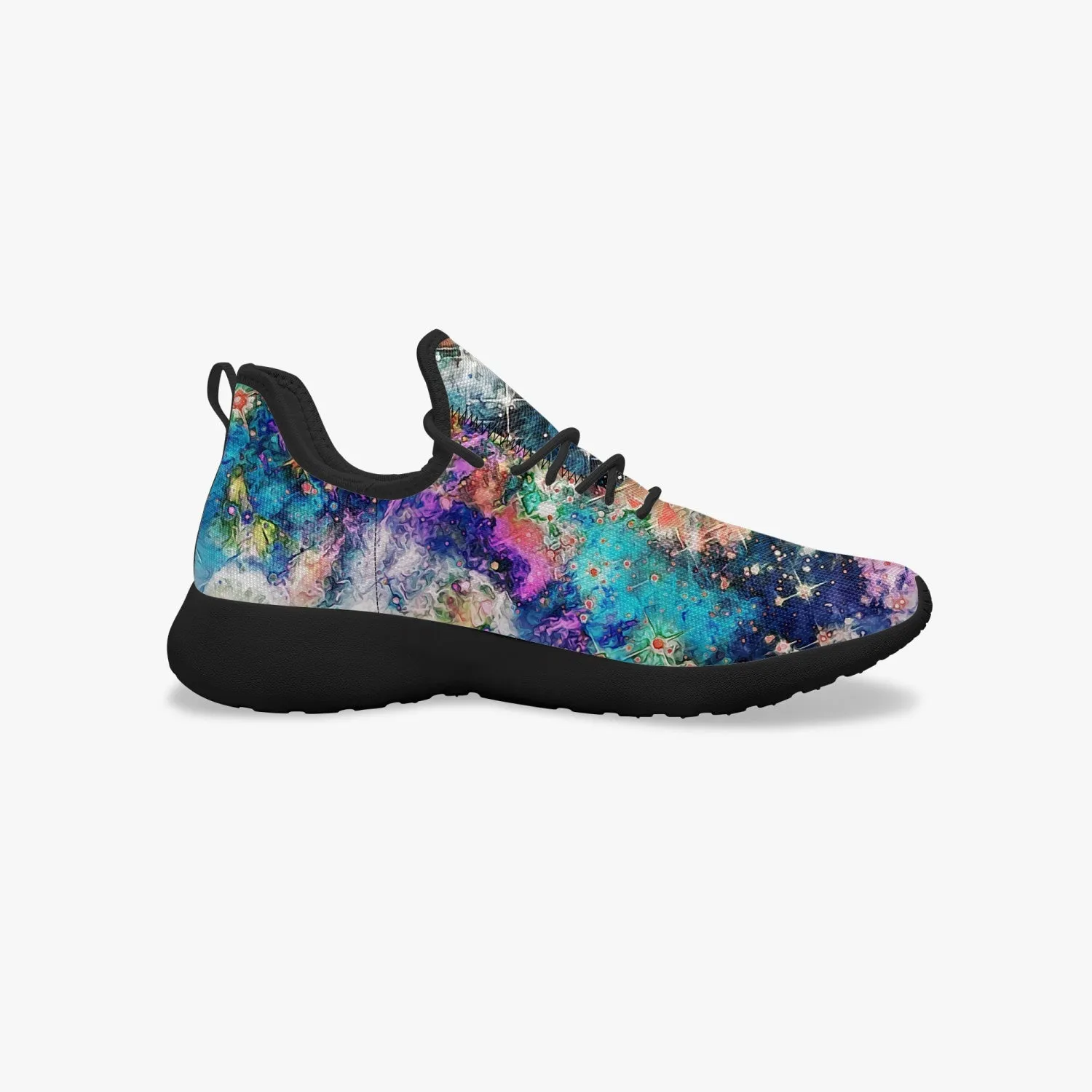 Acquiesce Apothos Psychedelic Split-Style Classic Mesh Knit Sneakers