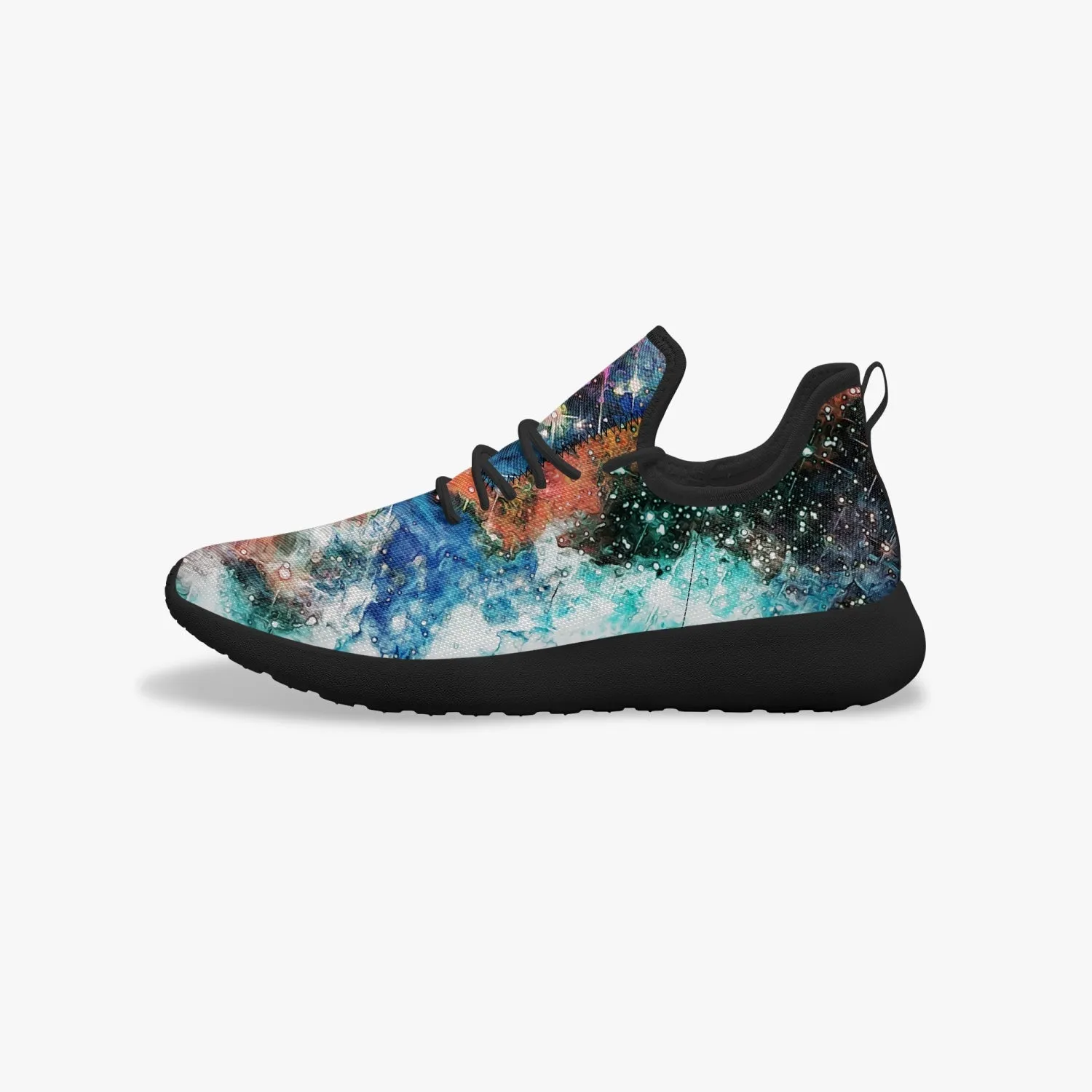 Acquiesce Apothos Psychedelic Split-Style Classic Mesh Knit Sneakers