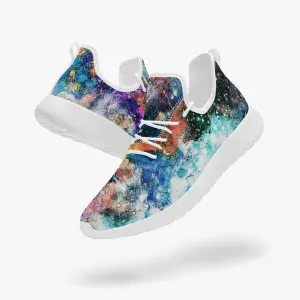 Acquiesce Apothos Psychedelic Split-Style Classic Mesh Knit Sneakers