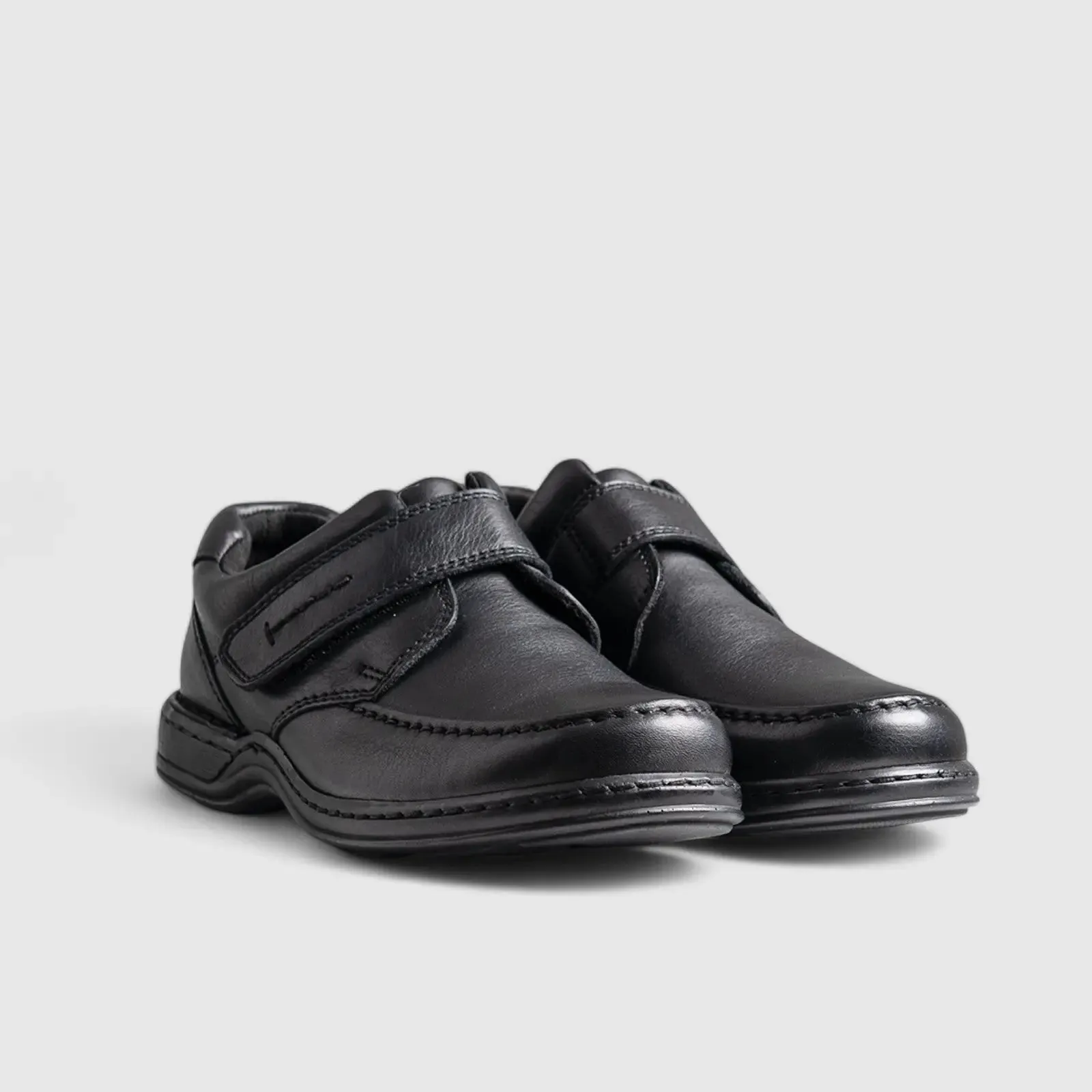 Albert Wide Fitting Velcro Comfort Black