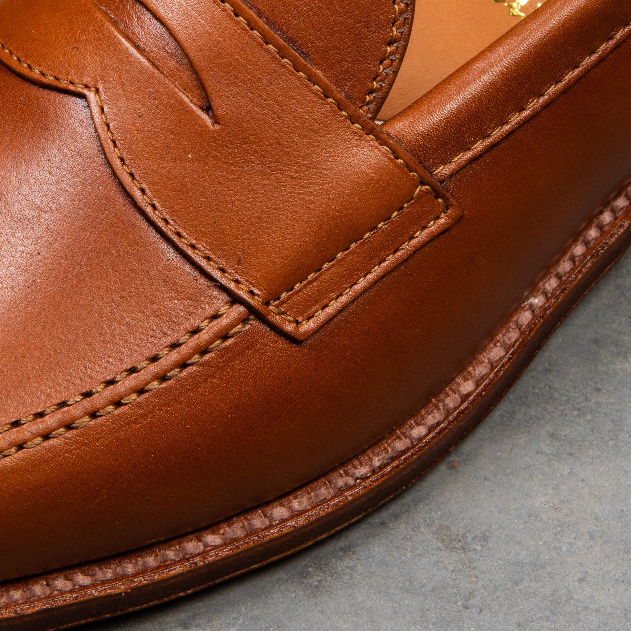 Alden Leisure loafer saddle Hoffmans calf leather