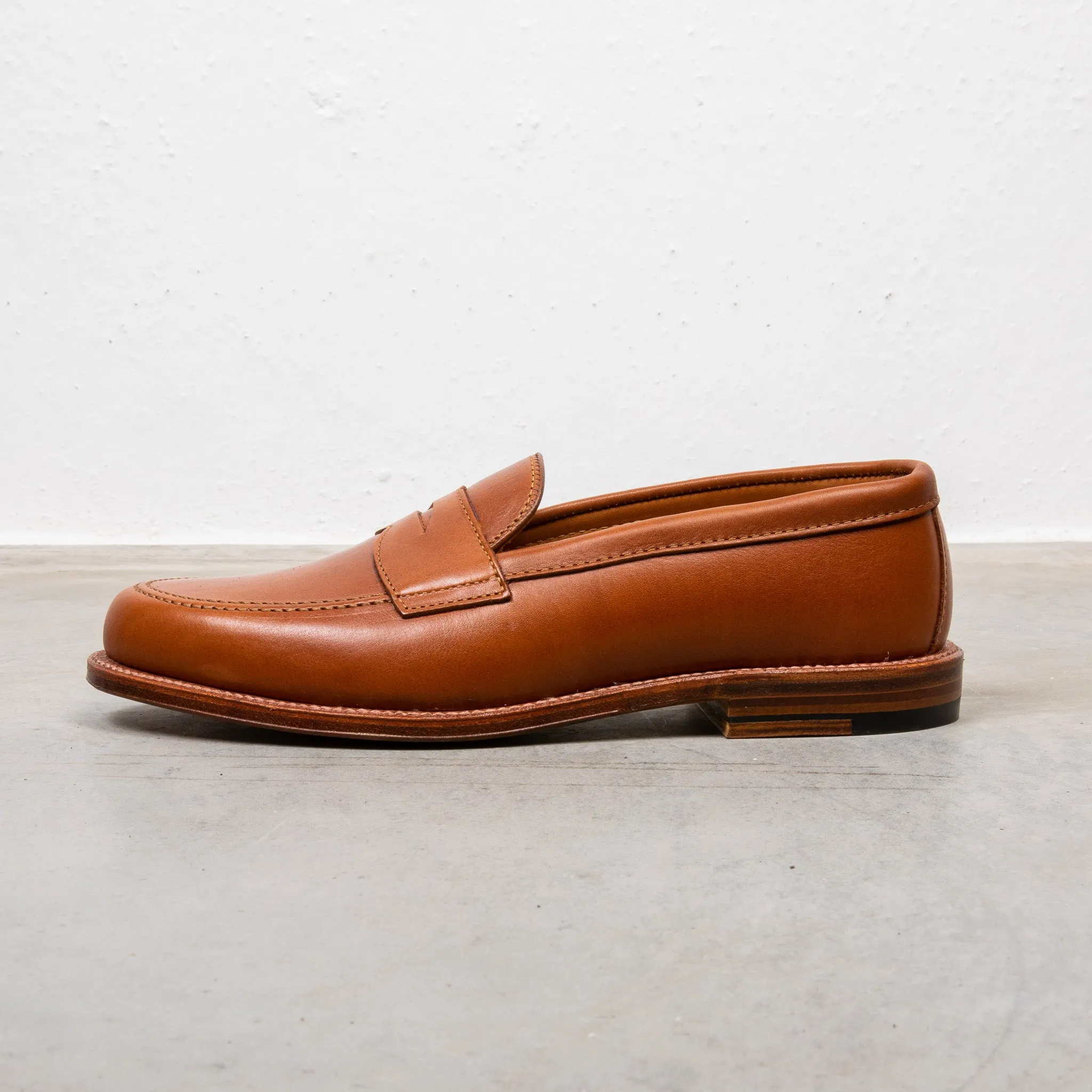 Alden Leisure loafer saddle Hoffmans calf leather