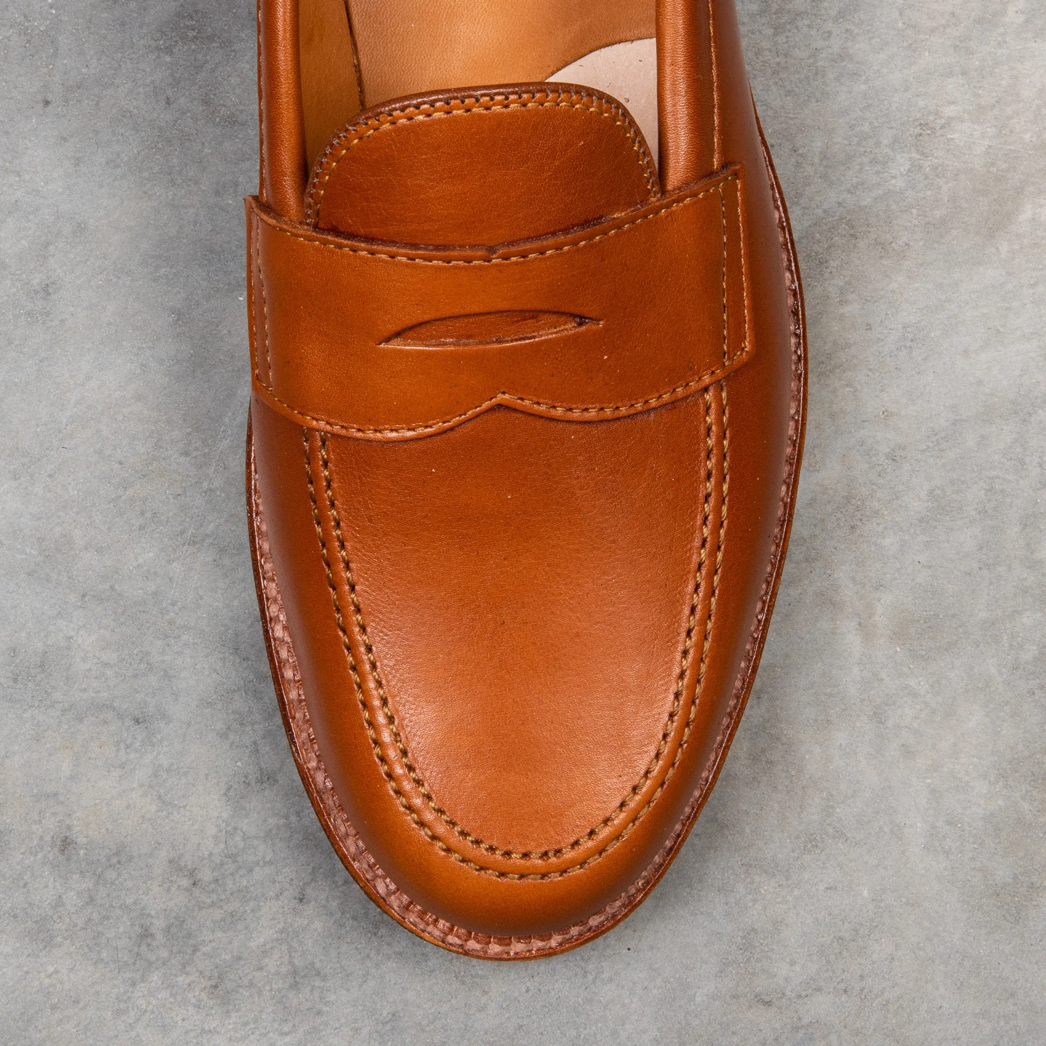 Alden Leisure loafer saddle Hoffmans calf leather