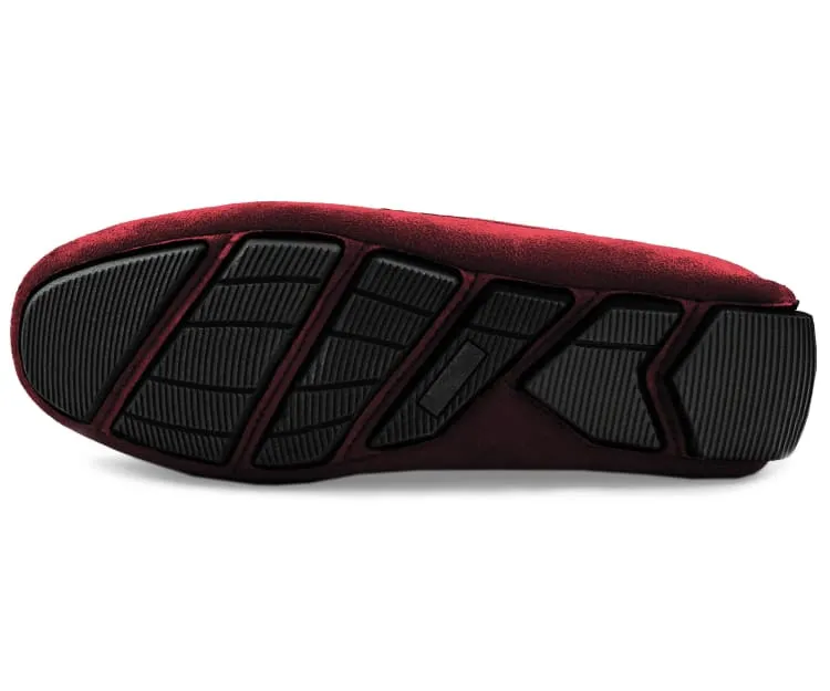 Amali Walken 2 Men’s Burgundy Suede Driving Shoes