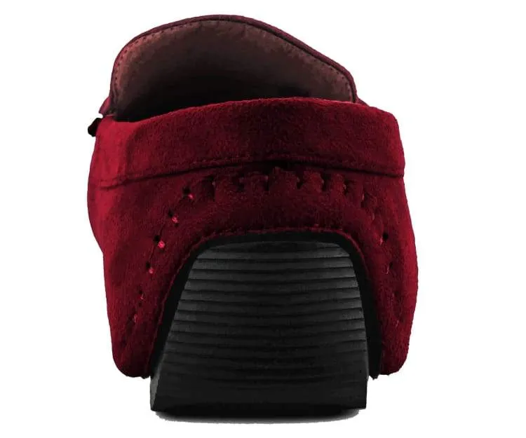 Amali Walken 2 Men’s Burgundy Suede Driving Shoes