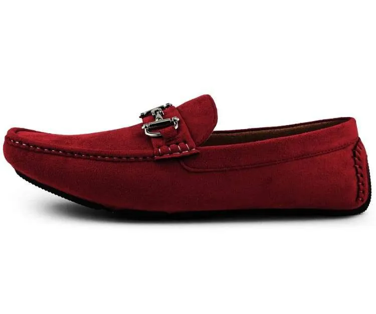 Amali Walken 2 Men’s Burgundy Suede Driving Shoes