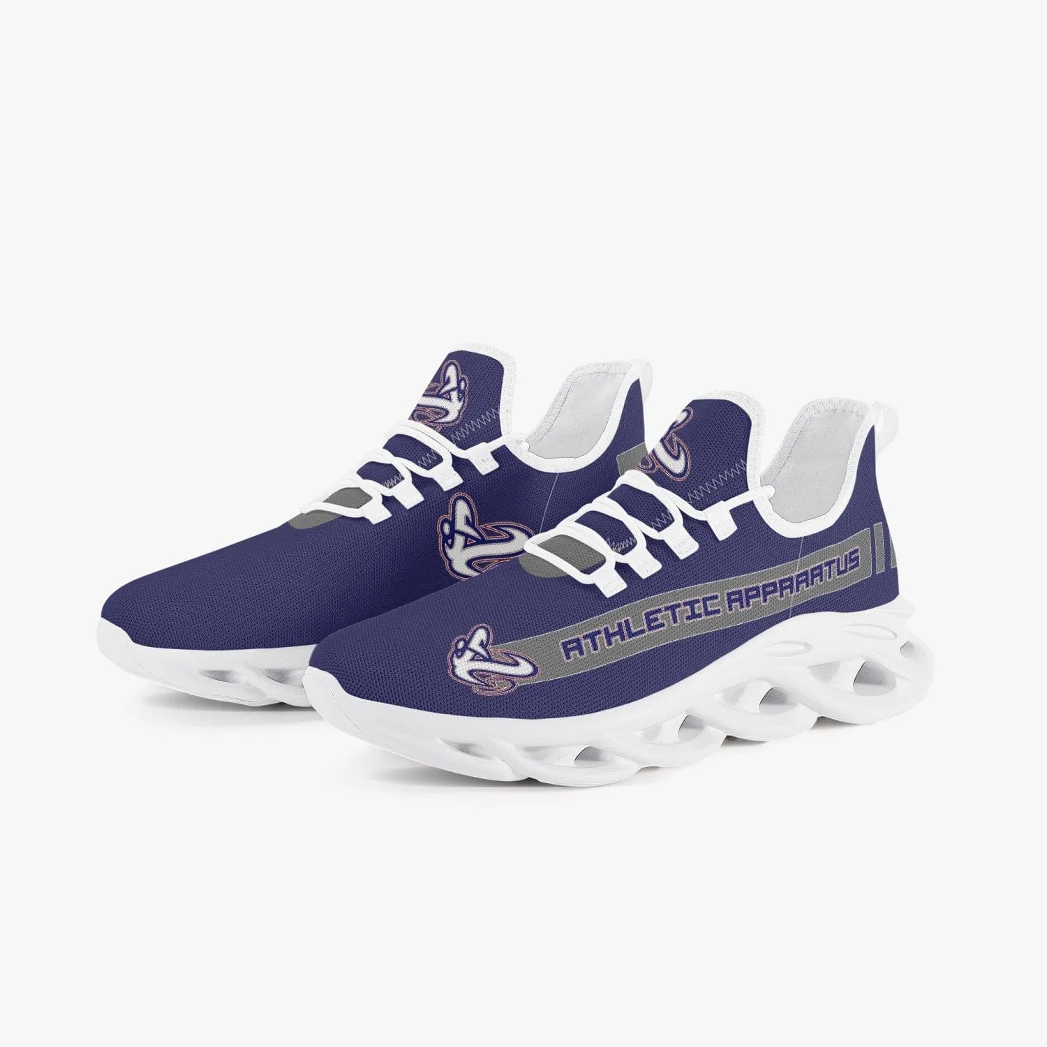 ATHLETIC APPARATUS V1 RWB 2 BOUNCE MESH KNIT SNEAKERS - WHITE