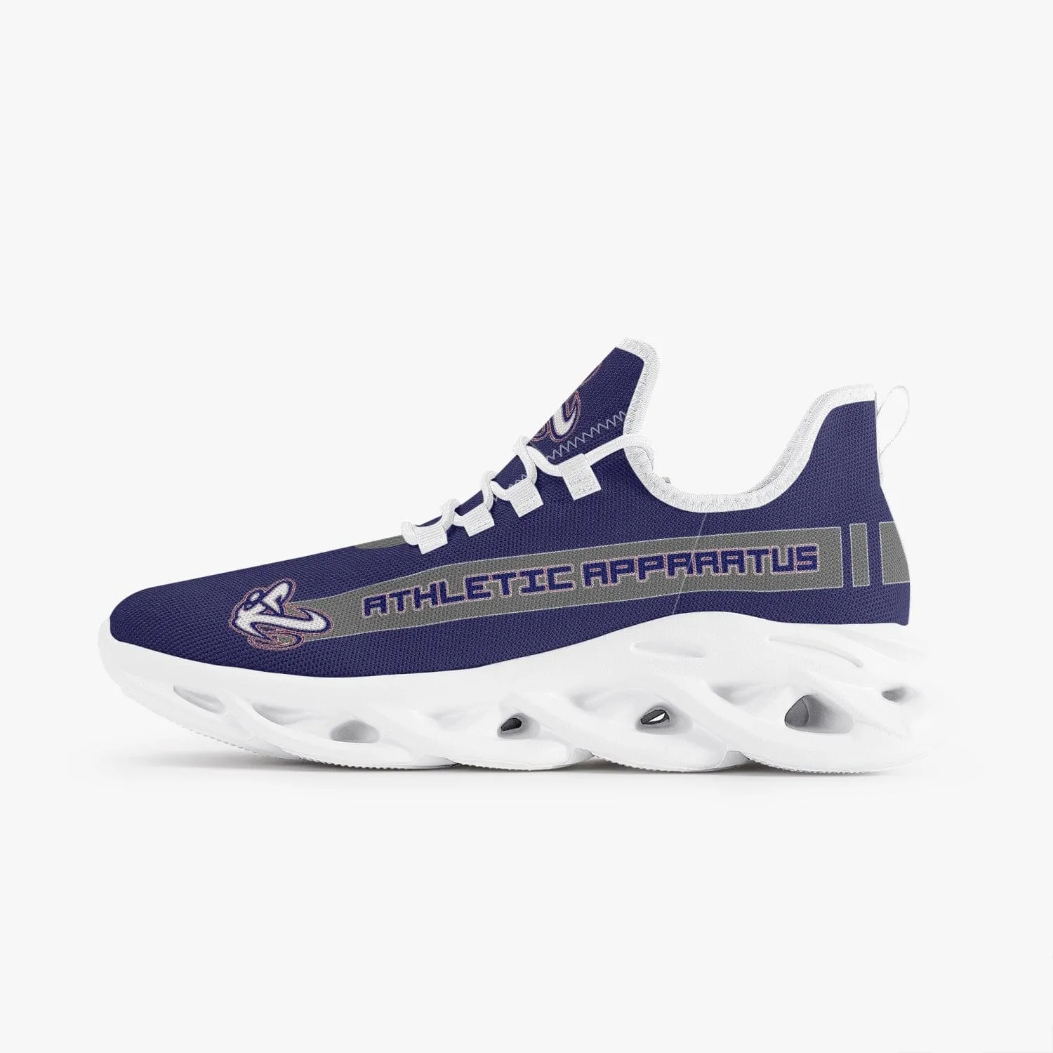 ATHLETIC APPARATUS V1 RWB 2 BOUNCE MESH KNIT SNEAKERS - WHITE