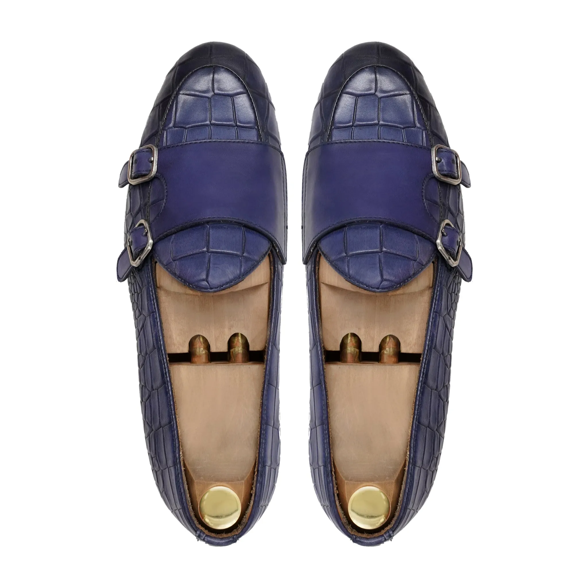 Baronia - Men's Blue Calf Leather Loafer