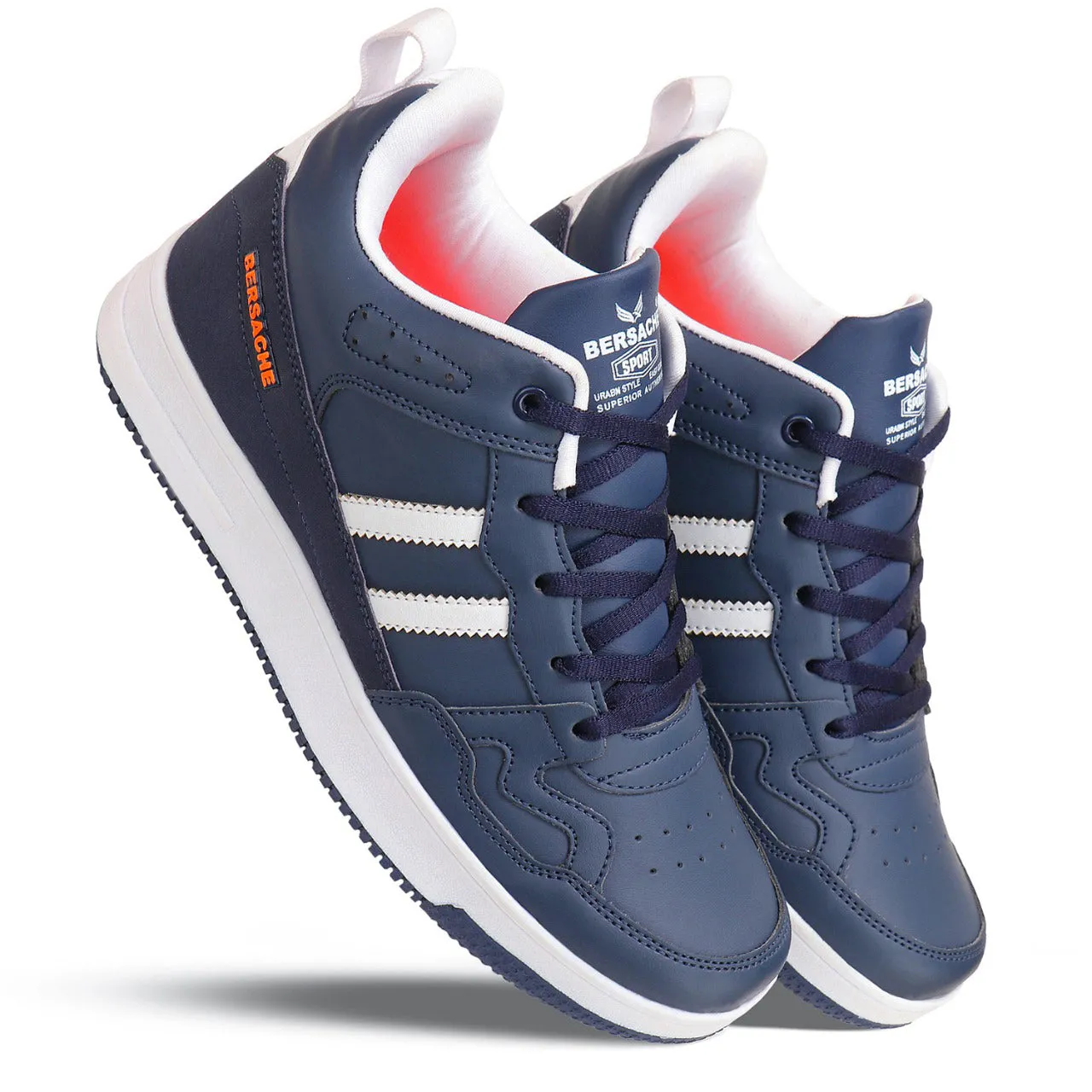 Bersache Lightweight Casual Sneaker Shoes For Men Blue-9055