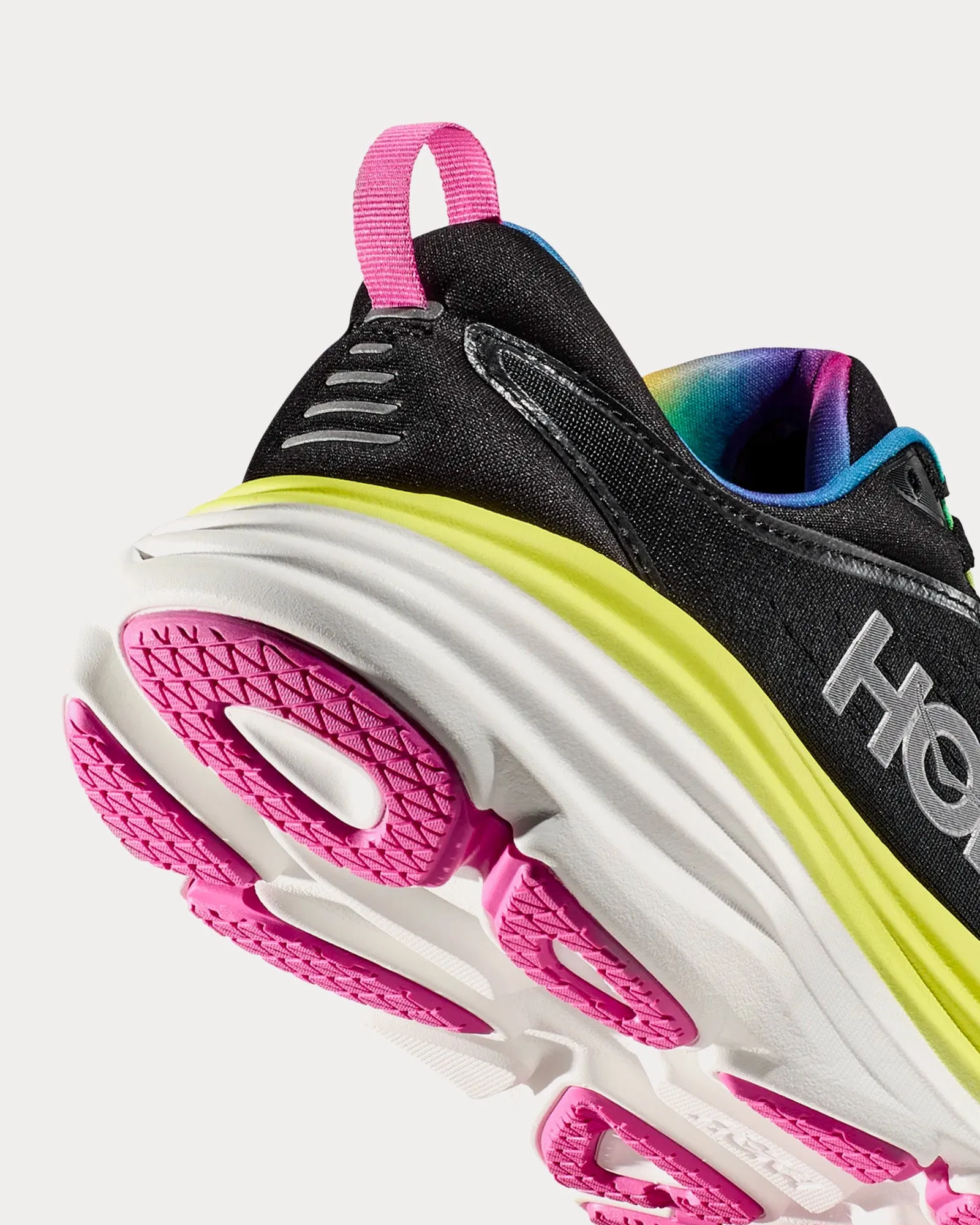 Bondi 8 Black / Citrus Glow Running Shoes
