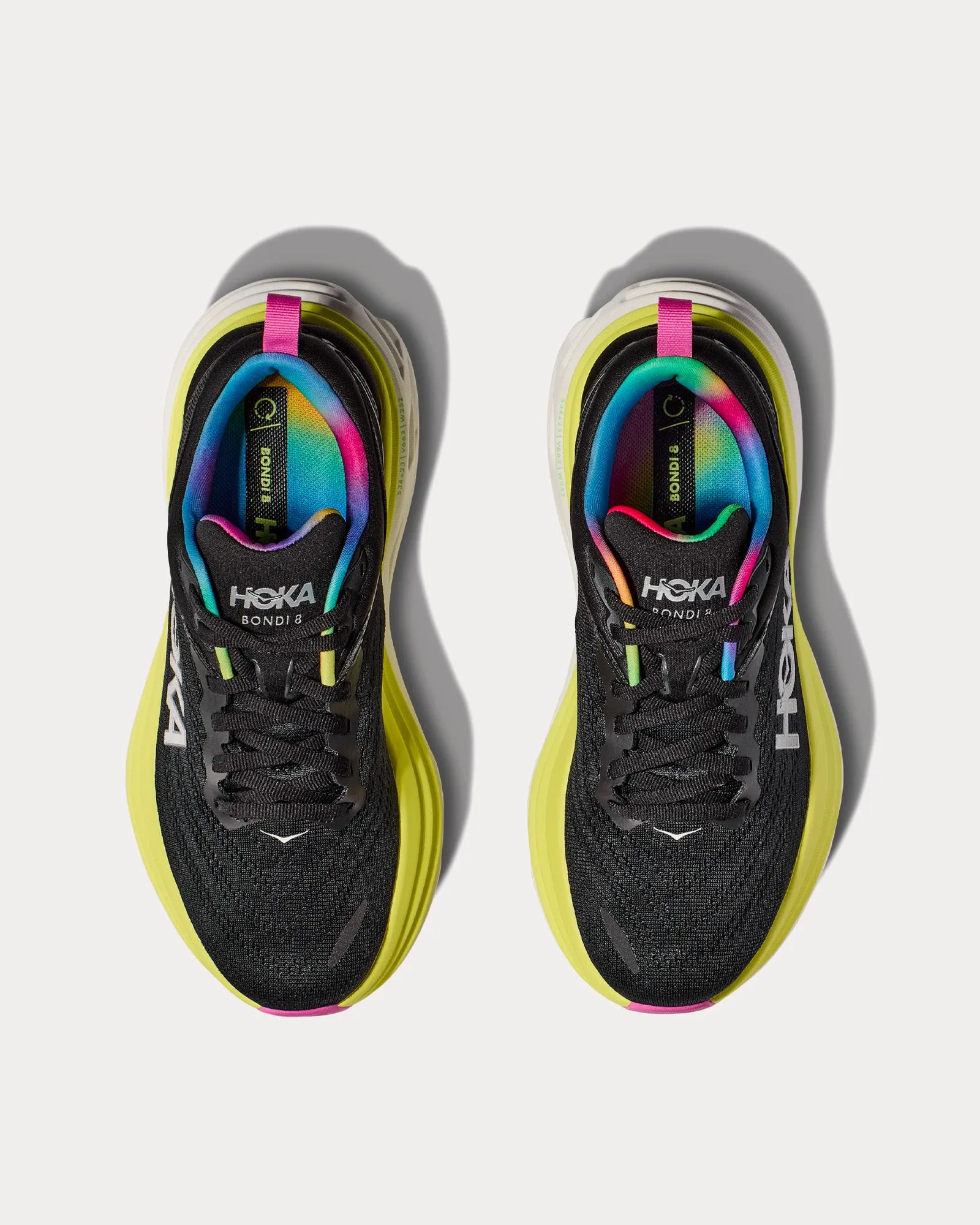 Bondi 8 Black / Citrus Glow Running Shoes