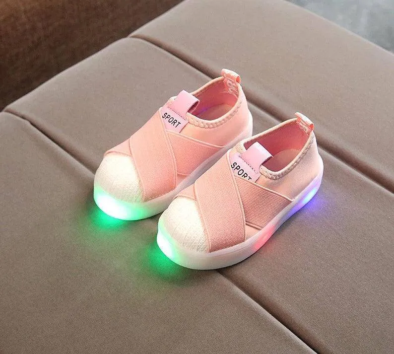 Children Led Sneakers Casual Sport Shoes