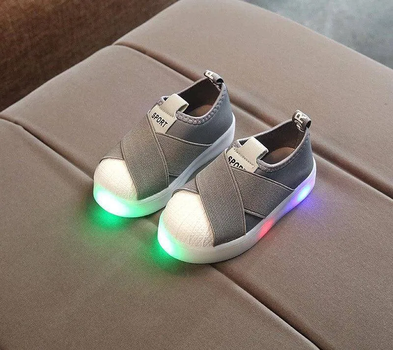 Children Led Sneakers Casual Sport Shoes