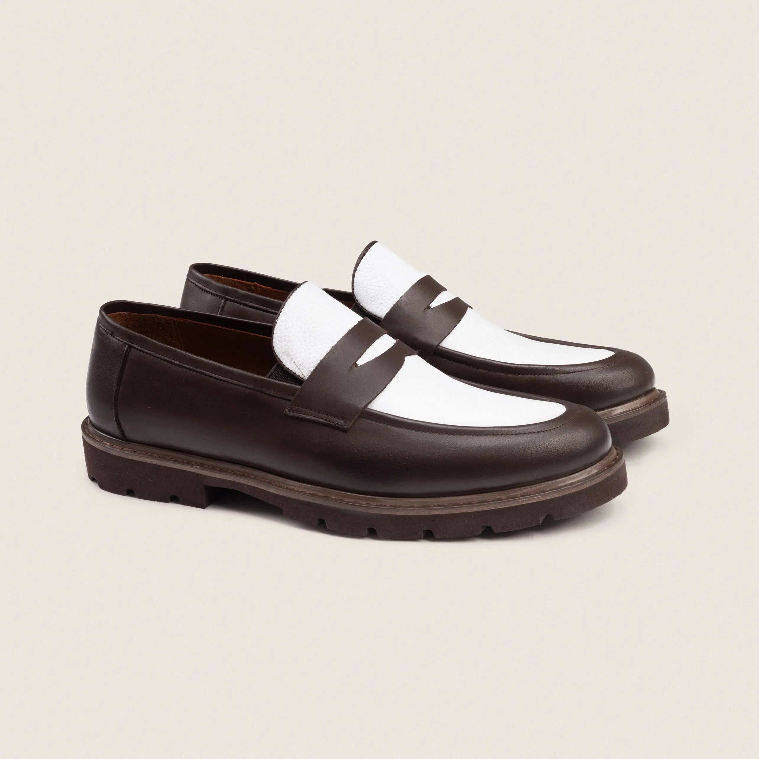 Chunky Brown White Penny College
