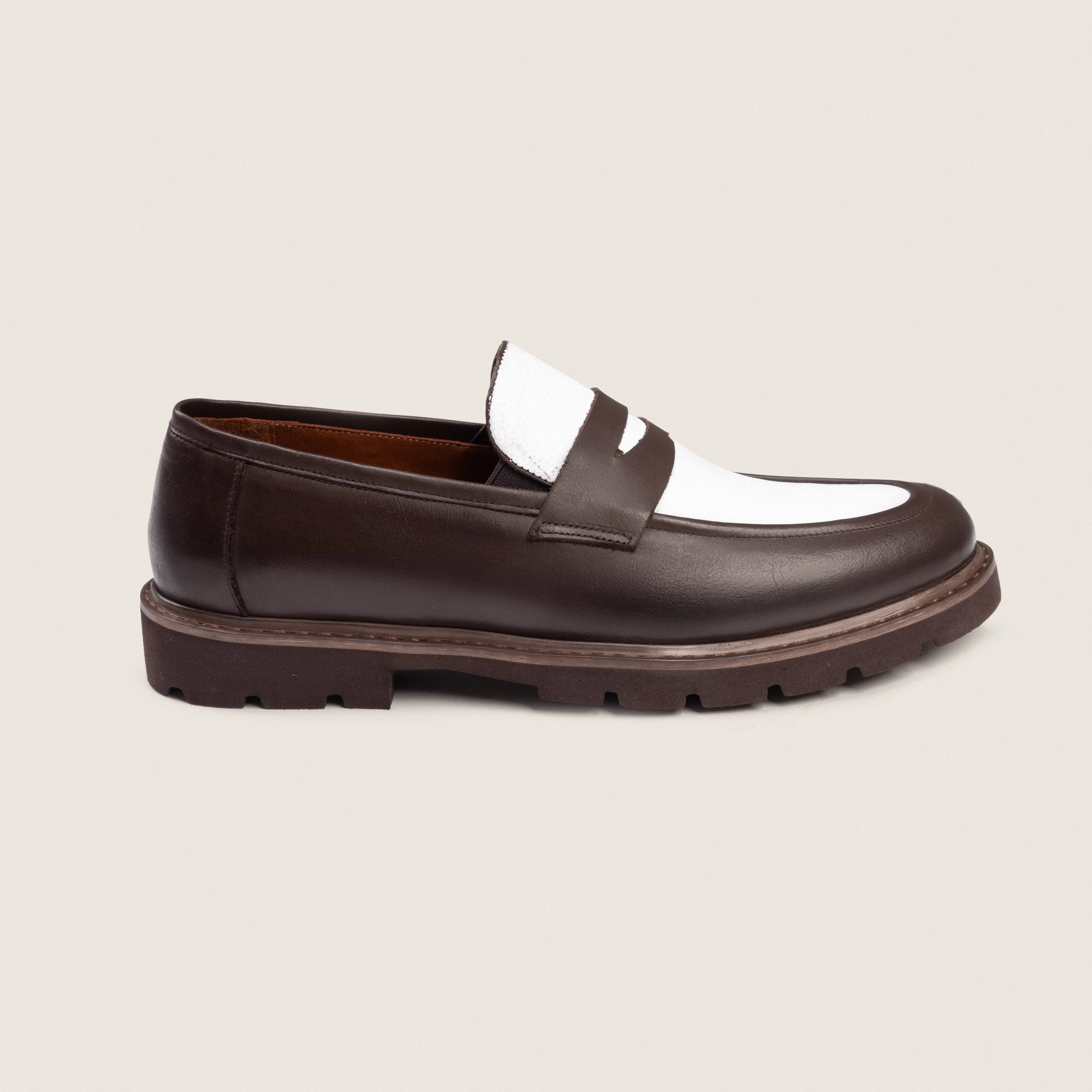 Chunky Brown White Penny College