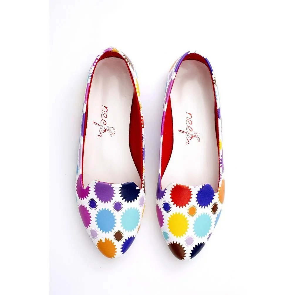 Colored Dots Ballerinas Shoes NBL219