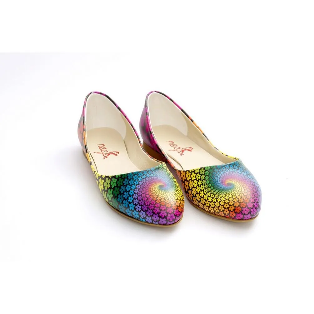 Colored Flowers Ballerinas Shoes NSS361