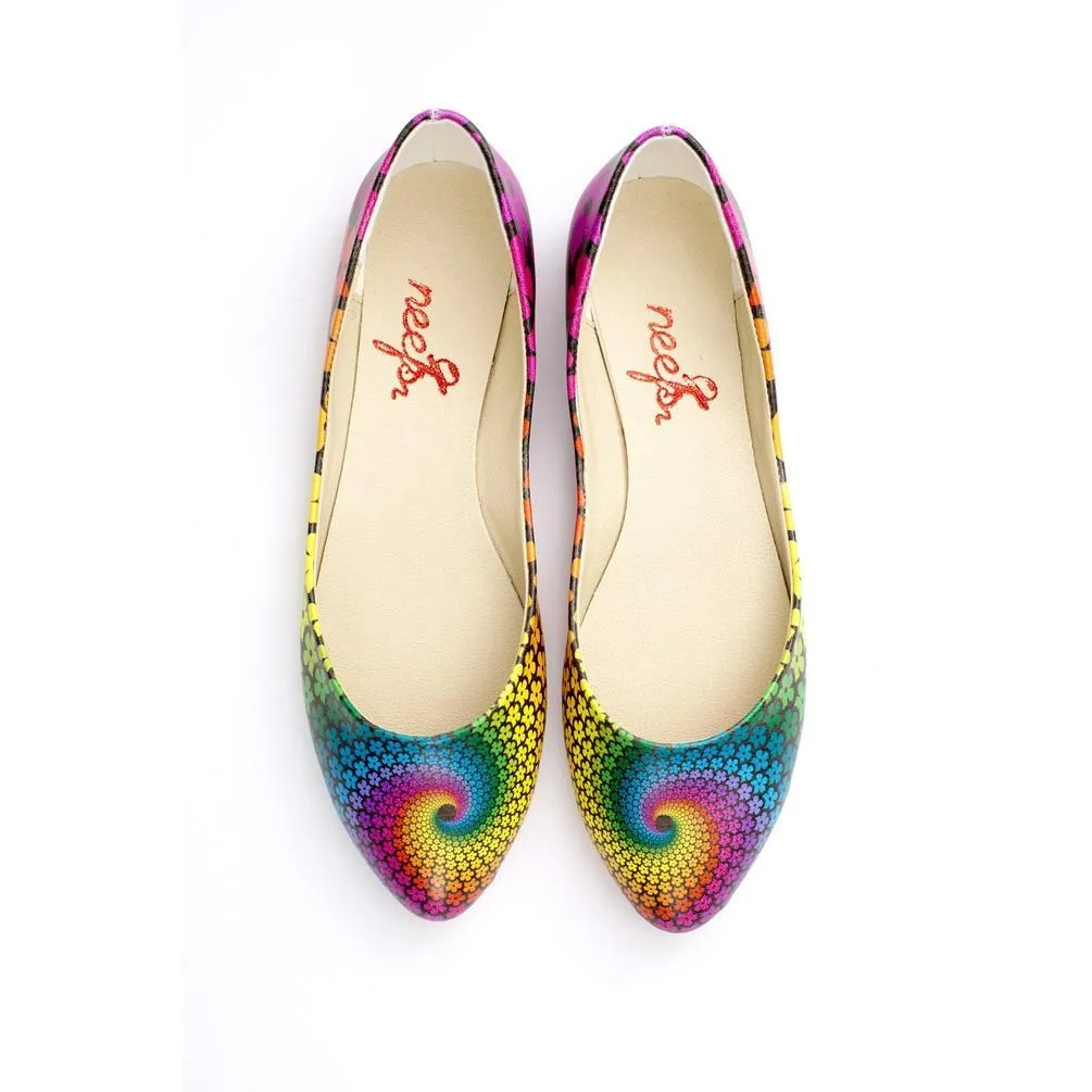 Colored Flowers Ballerinas Shoes NSS361