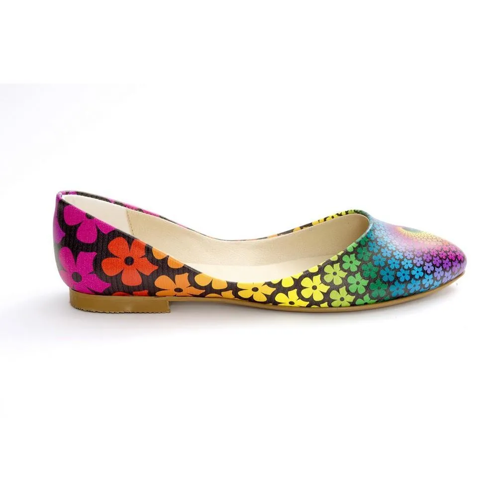 Colored Flowers Ballerinas Shoes NSS361