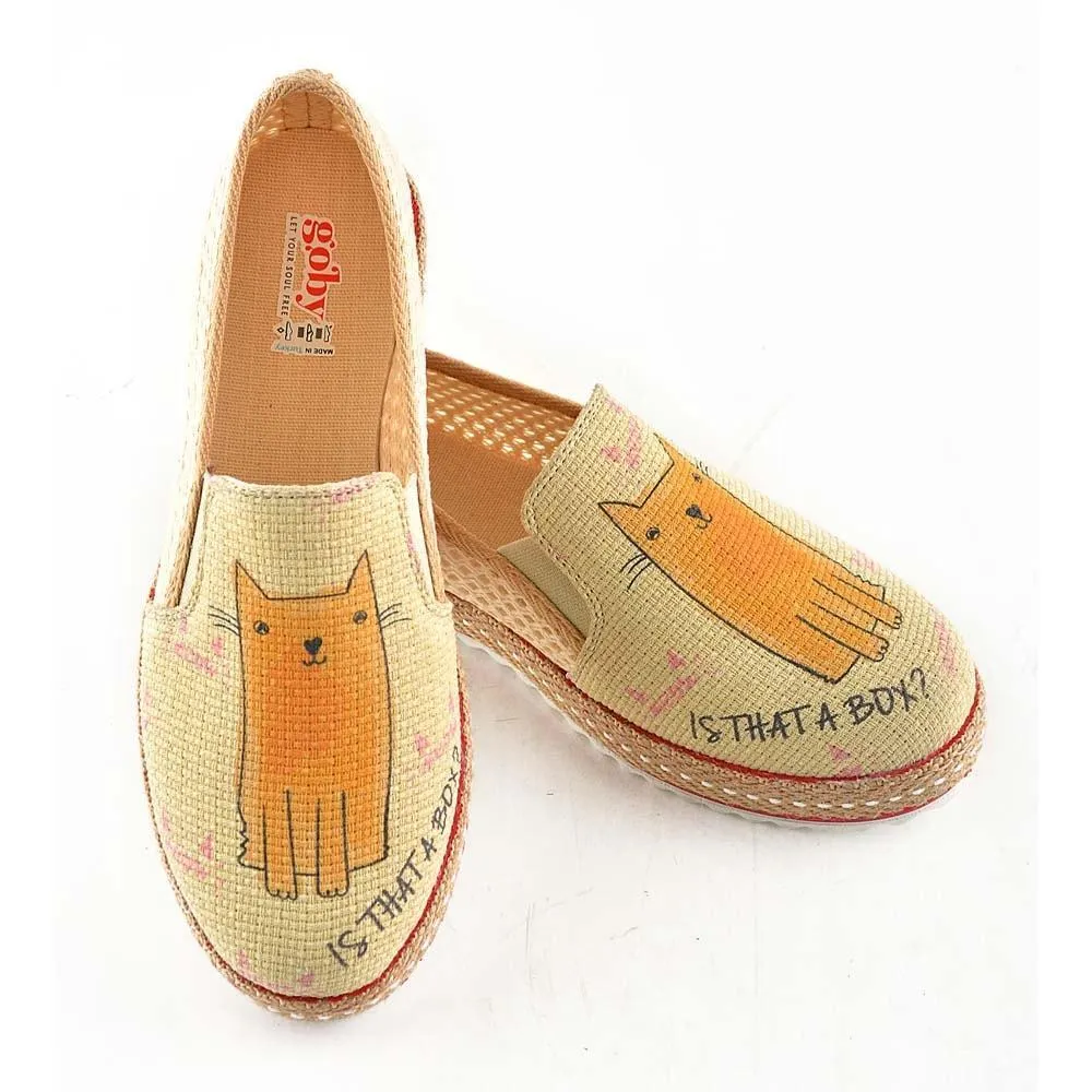 Curious Cat Slip on Sneakers Shoes DEL108