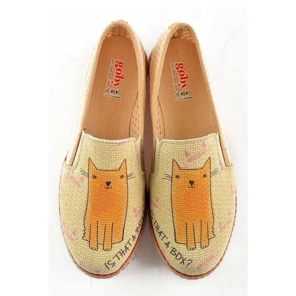 Curious Cat Slip on Sneakers Shoes DEL108