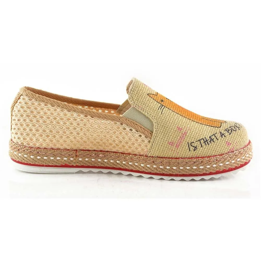 Curious Cat Slip on Sneakers Shoes DEL108