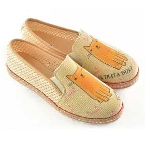 Curious Cat Slip on Sneakers Shoes DEL108