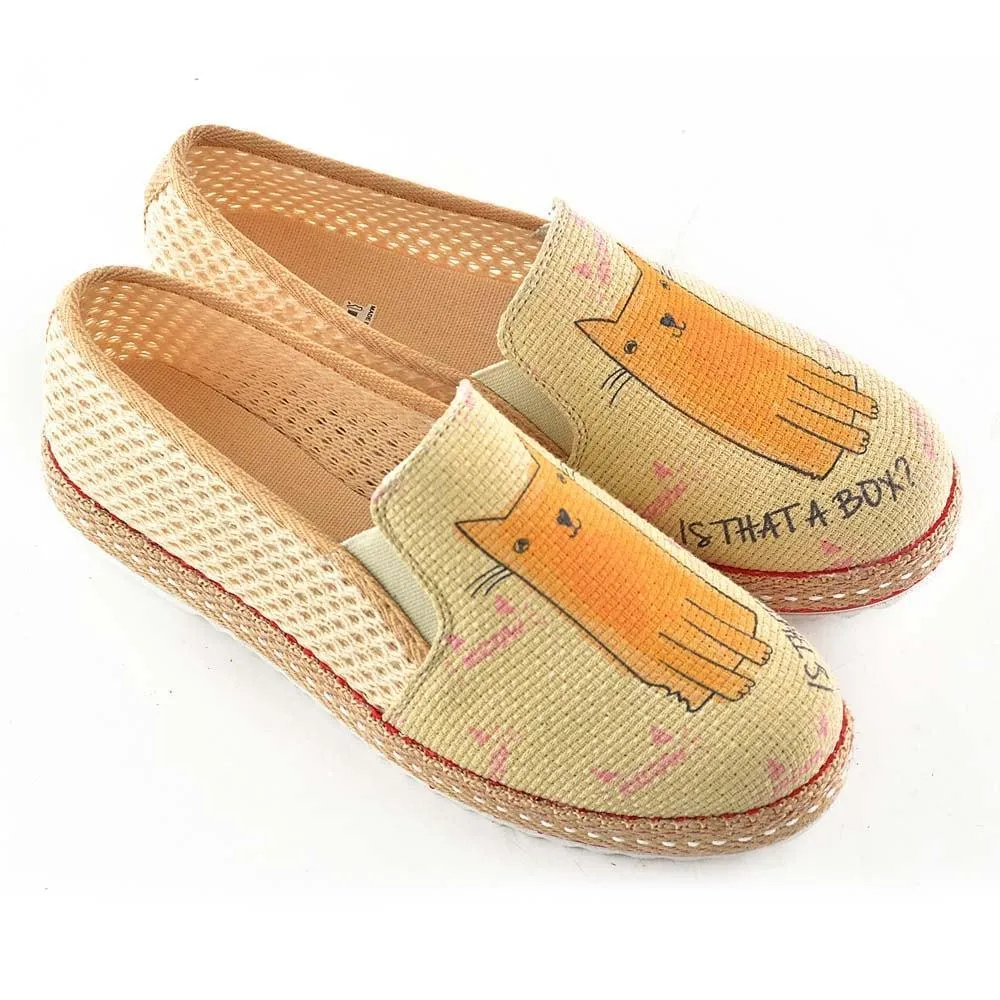 Curious Cat Slip on Sneakers Shoes DEL108