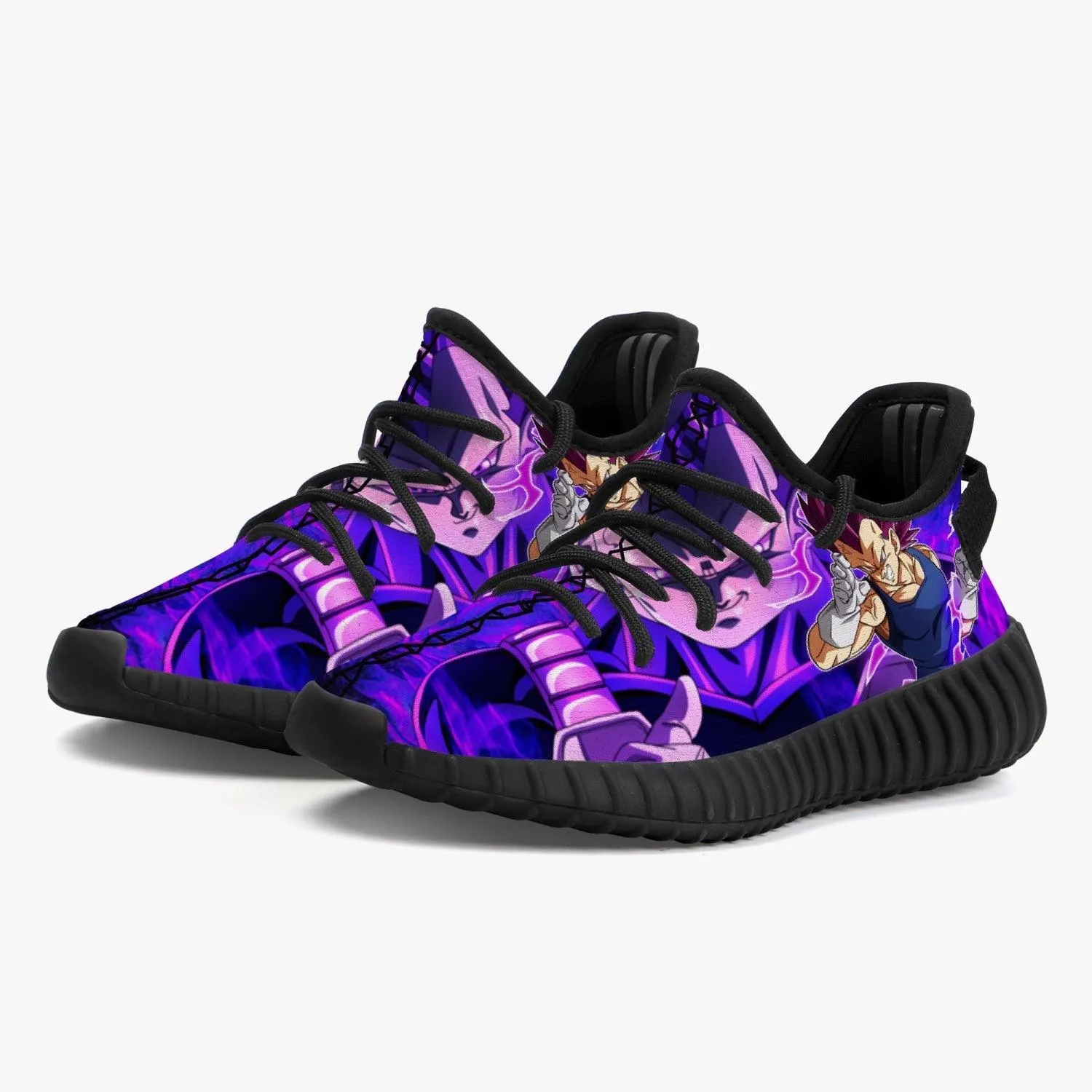 Dragonball Z Vegeta Ultra EGO Kids YZ Black Anime Shoes