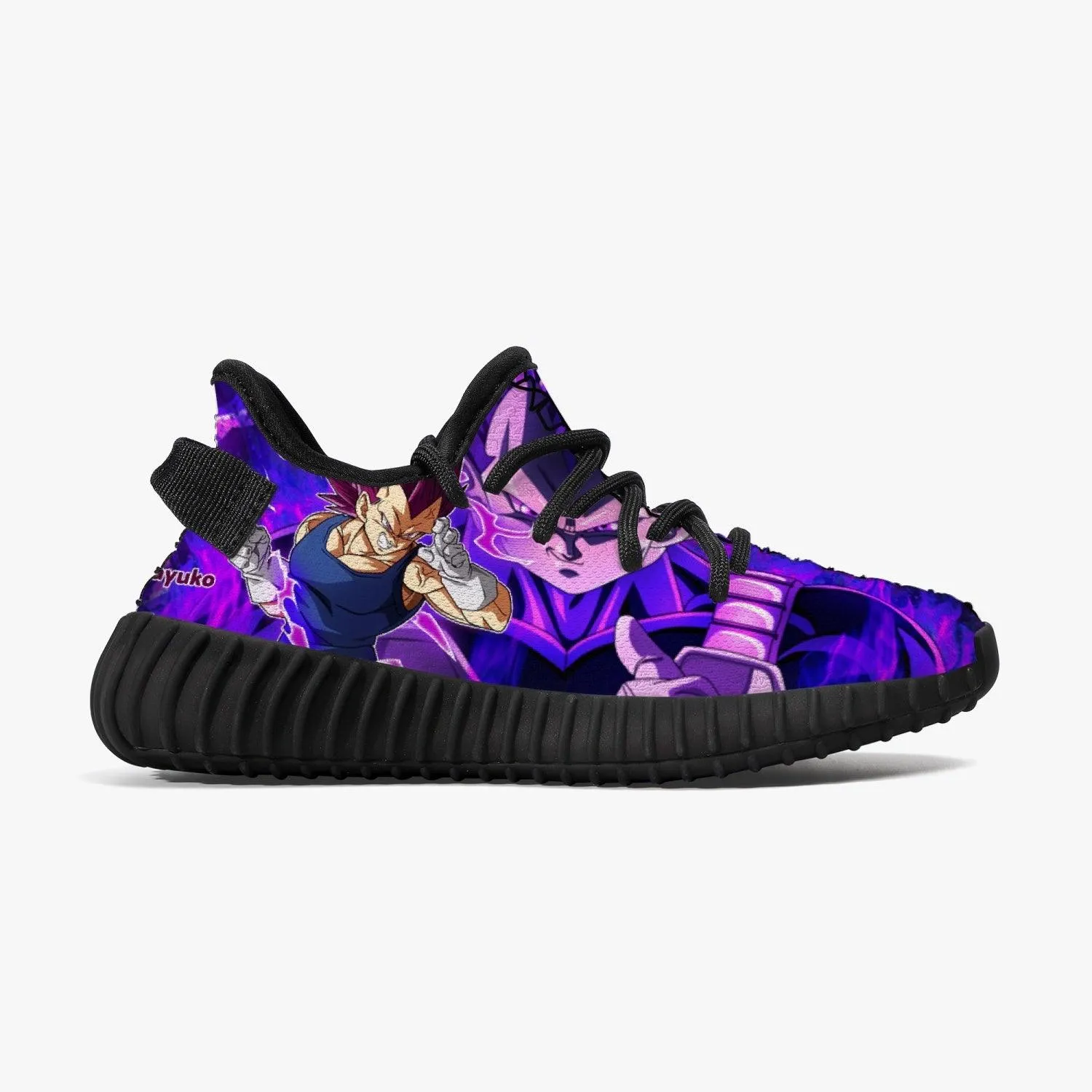 Dragonball Z Vegeta Ultra EGO Kids YZ Black Anime Shoes