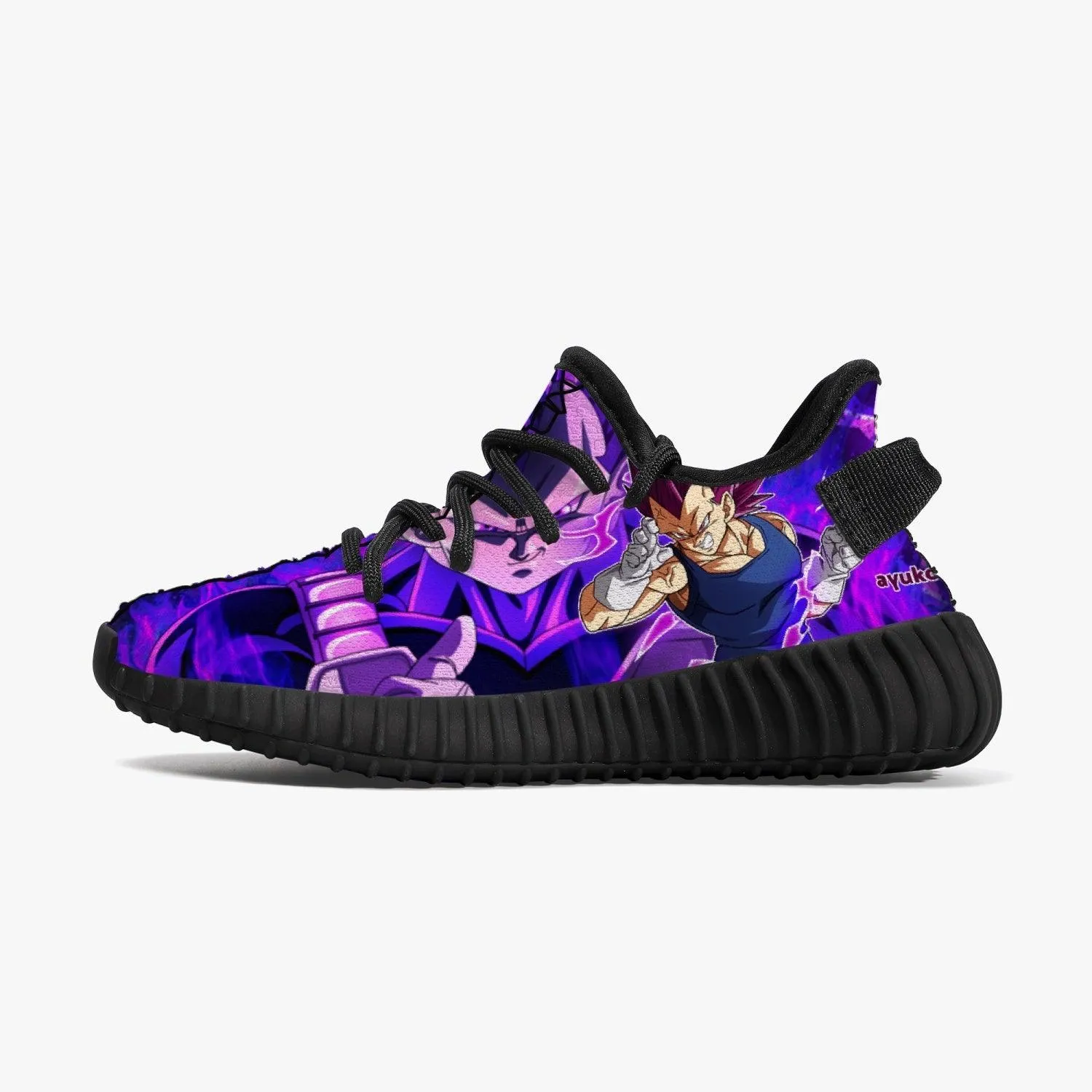 Dragonball Z Vegeta Ultra EGO Kids YZ Black Anime Shoes
