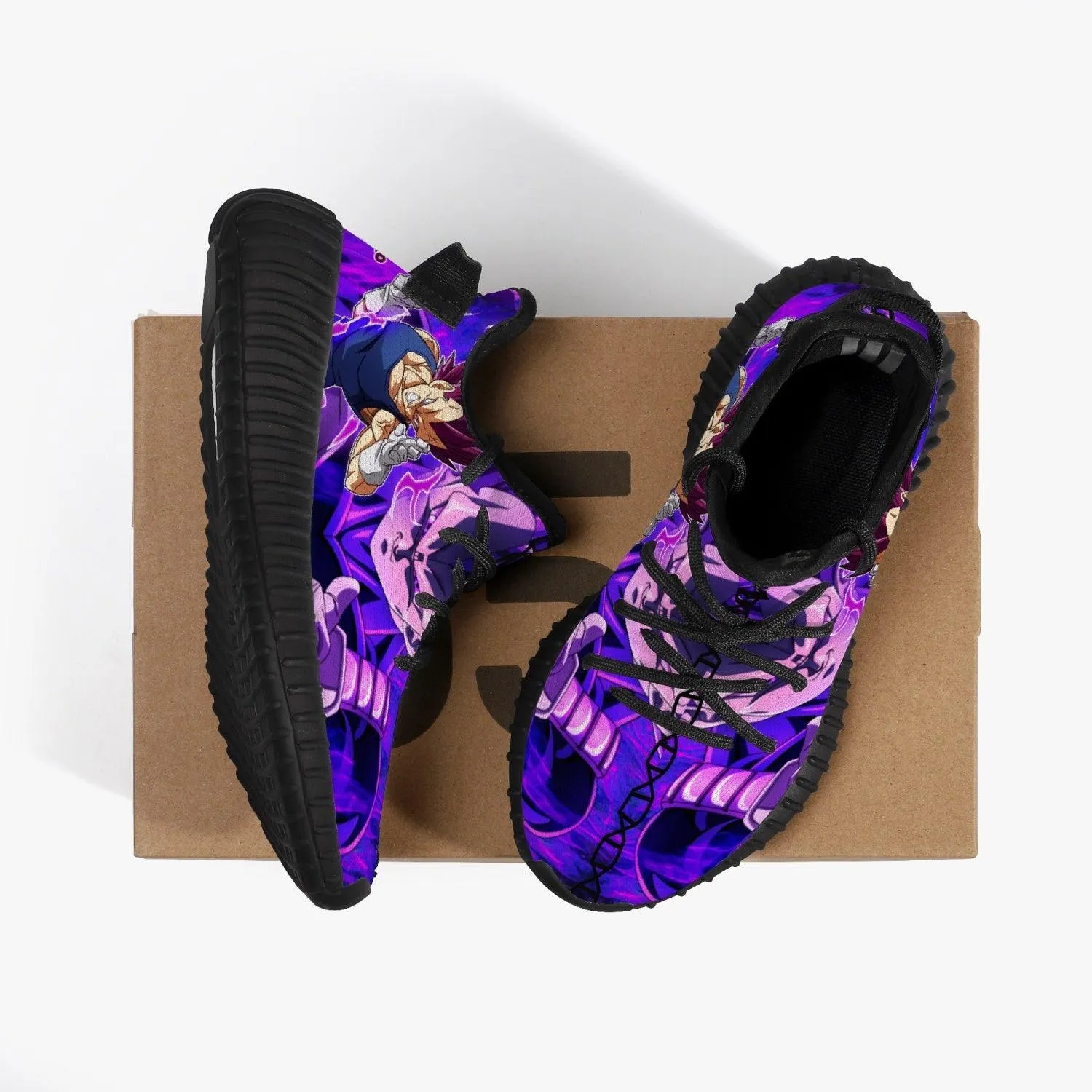 Dragonball Z Vegeta Ultra EGO Kids YZ Black Anime Shoes