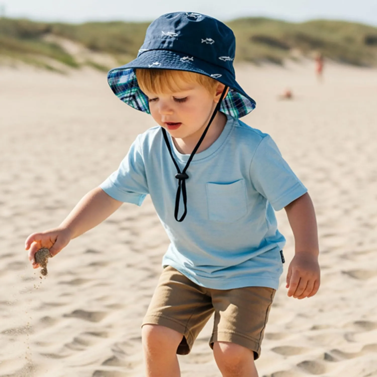 Durio UPF 50  Beach Baby Sun Hat Sun Protection Cute Wide Brim Summer Baby Boy Bucket Hats Toddler Sun Hats for Girl