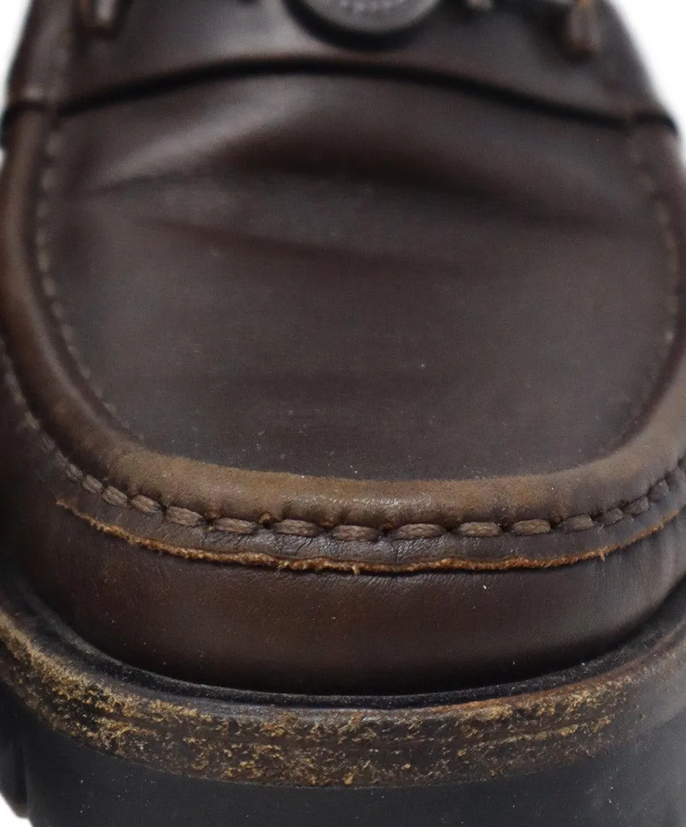 Ferragamo Brown Leather Loafers sz 8