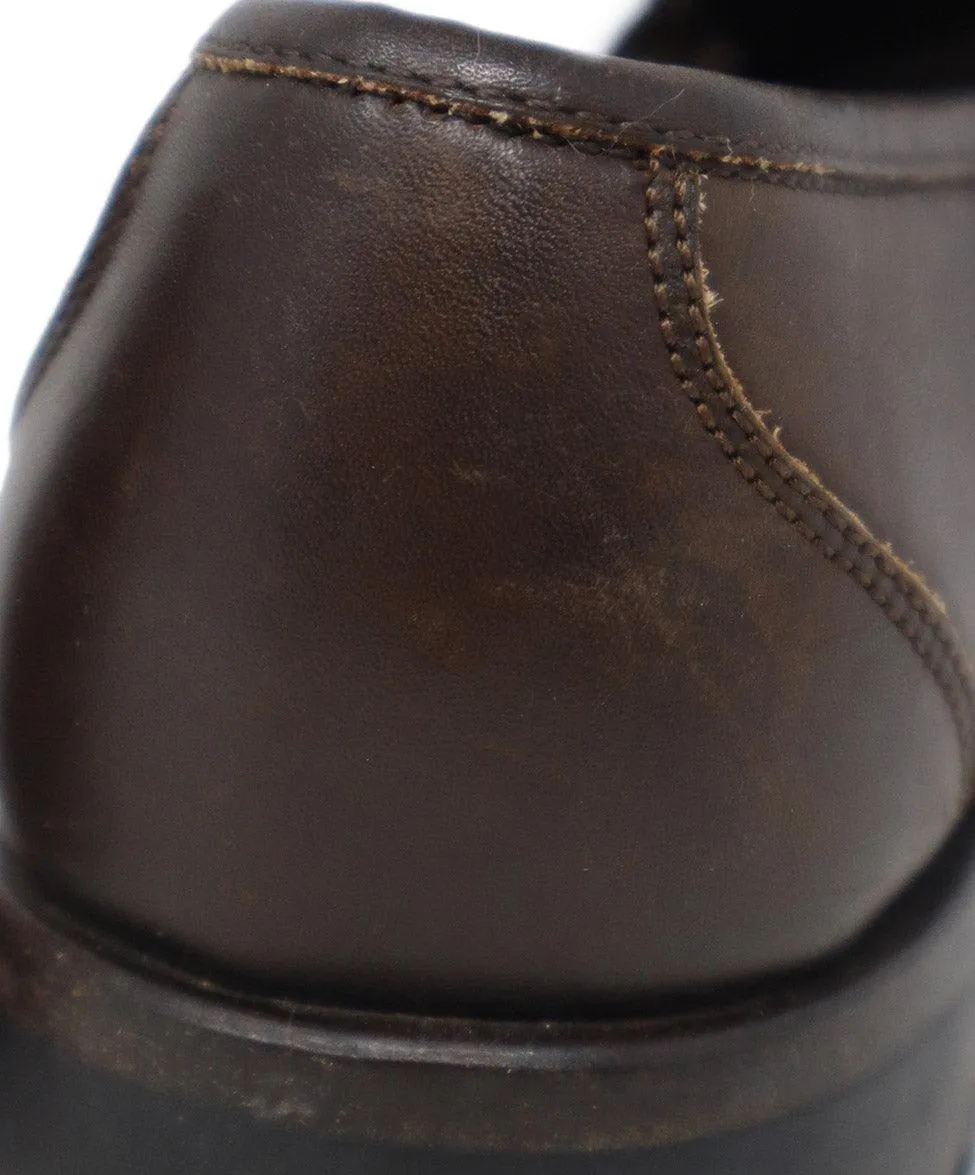 Ferragamo Brown Leather Loafers sz 8