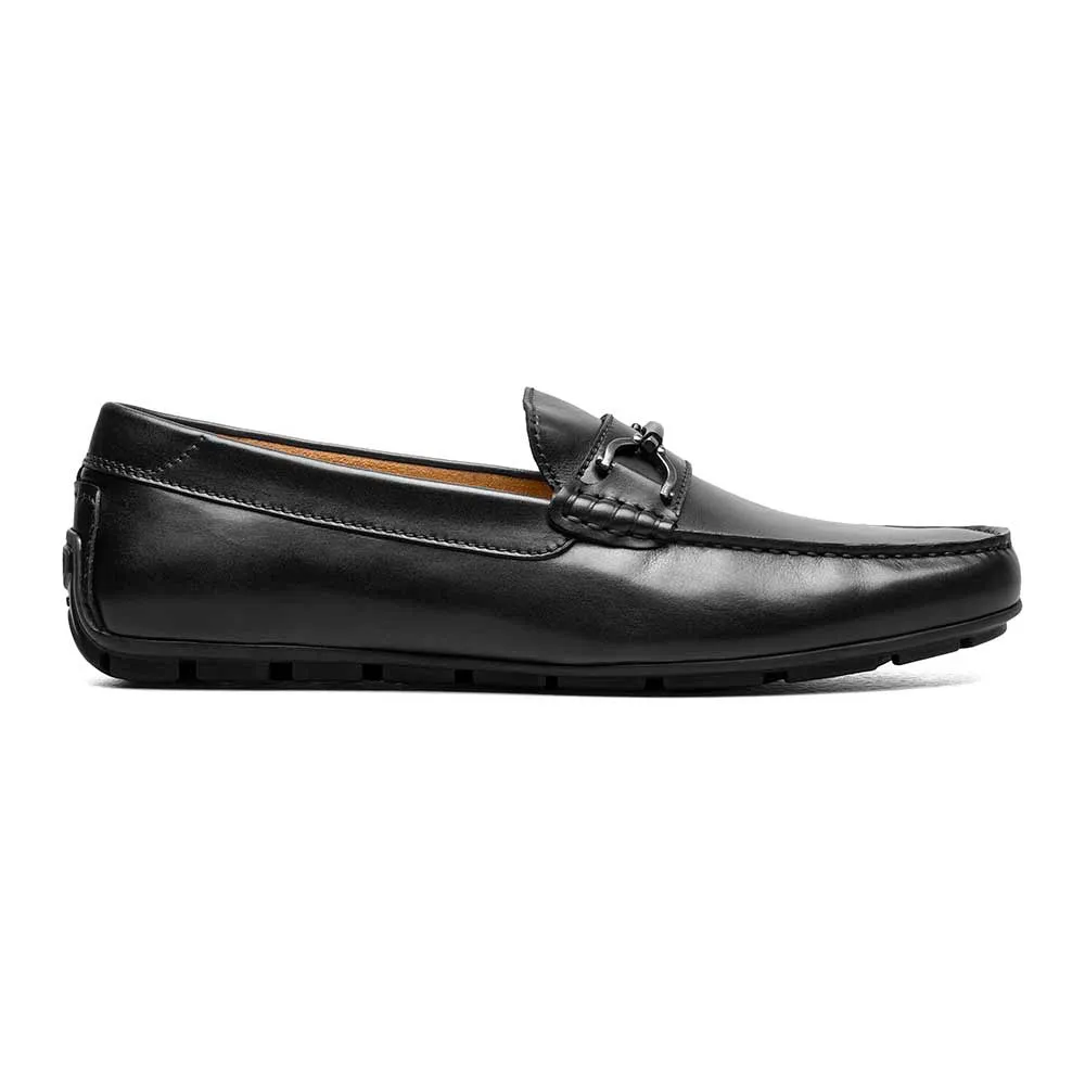Florsheim Black Driver Suede and Leather Moc Toe Bit Shoes
