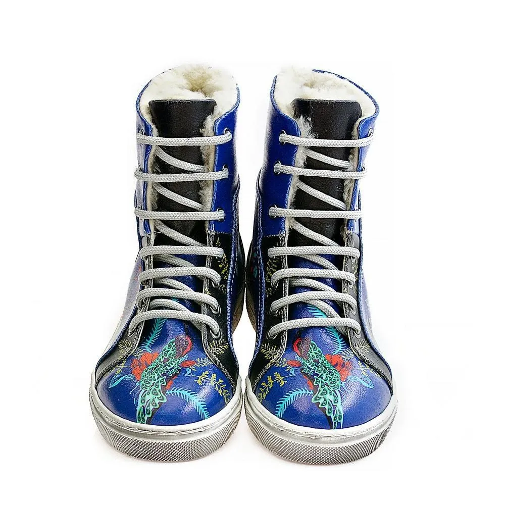 Flowers Short Boots WJAS113