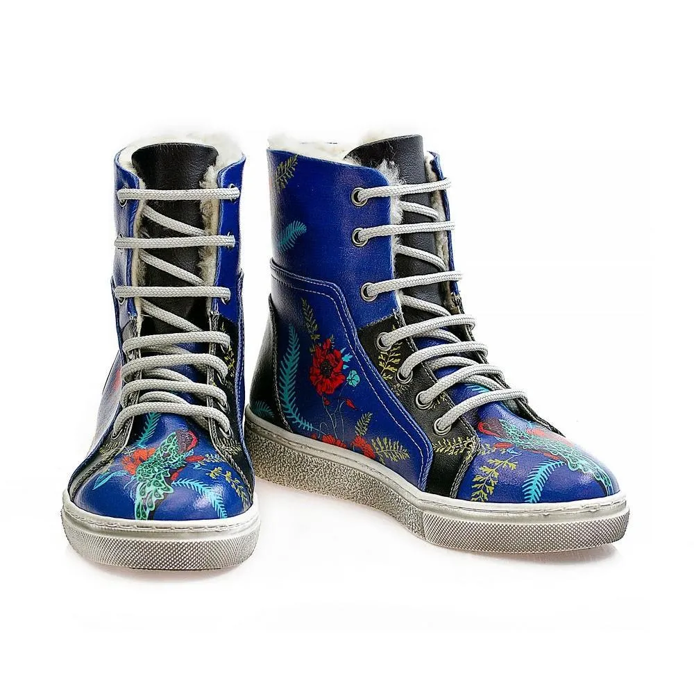 Flowers Short Boots WJAS113