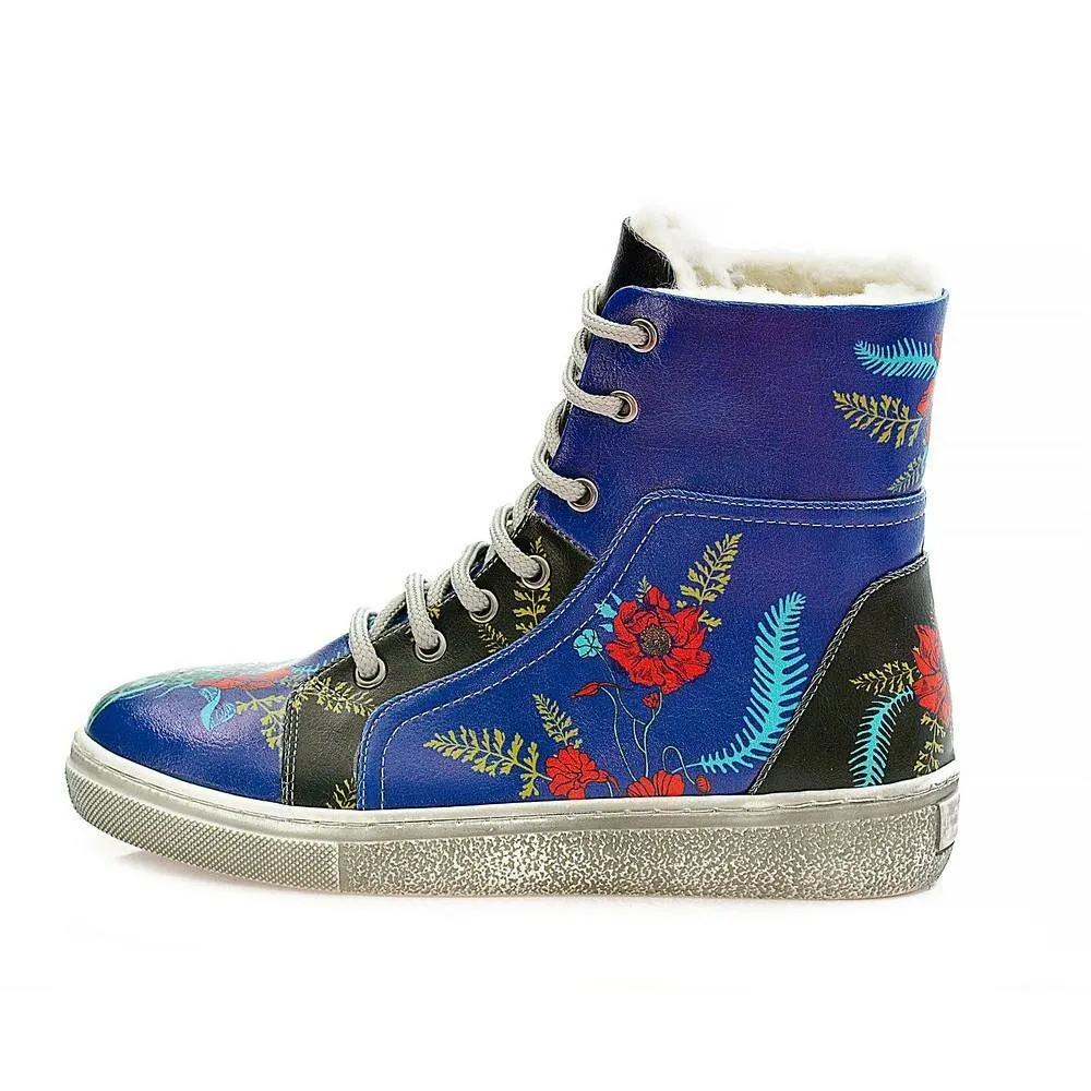 Flowers Short Boots WJAS113