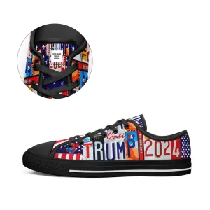 Gift Ideas,Personalized Trump 2024 Sneakers, Custom Comfortable Canvas Shoes, Best Support Gift