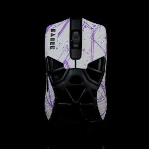 Grip Tape for Razer Viper Minise Mini Signature Edition - Anti-Slip,Enhanced Control, Suck Sweat,Soft Leather,Improves FPS Gaming Grip [Pre-Cut] White Purple