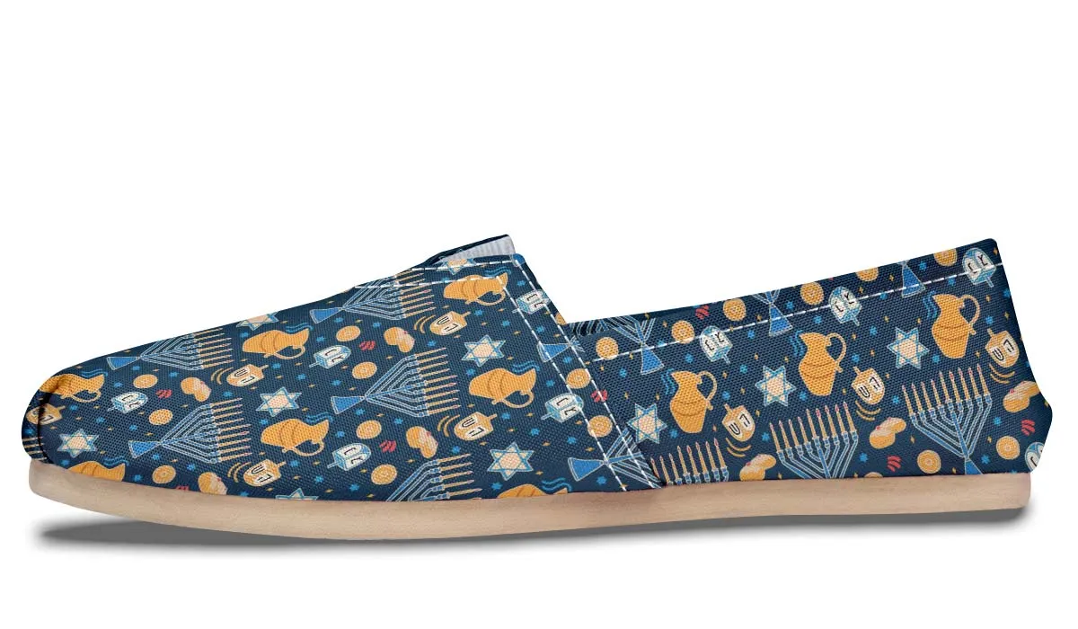 Hanukkah Pattern Casual Shoes