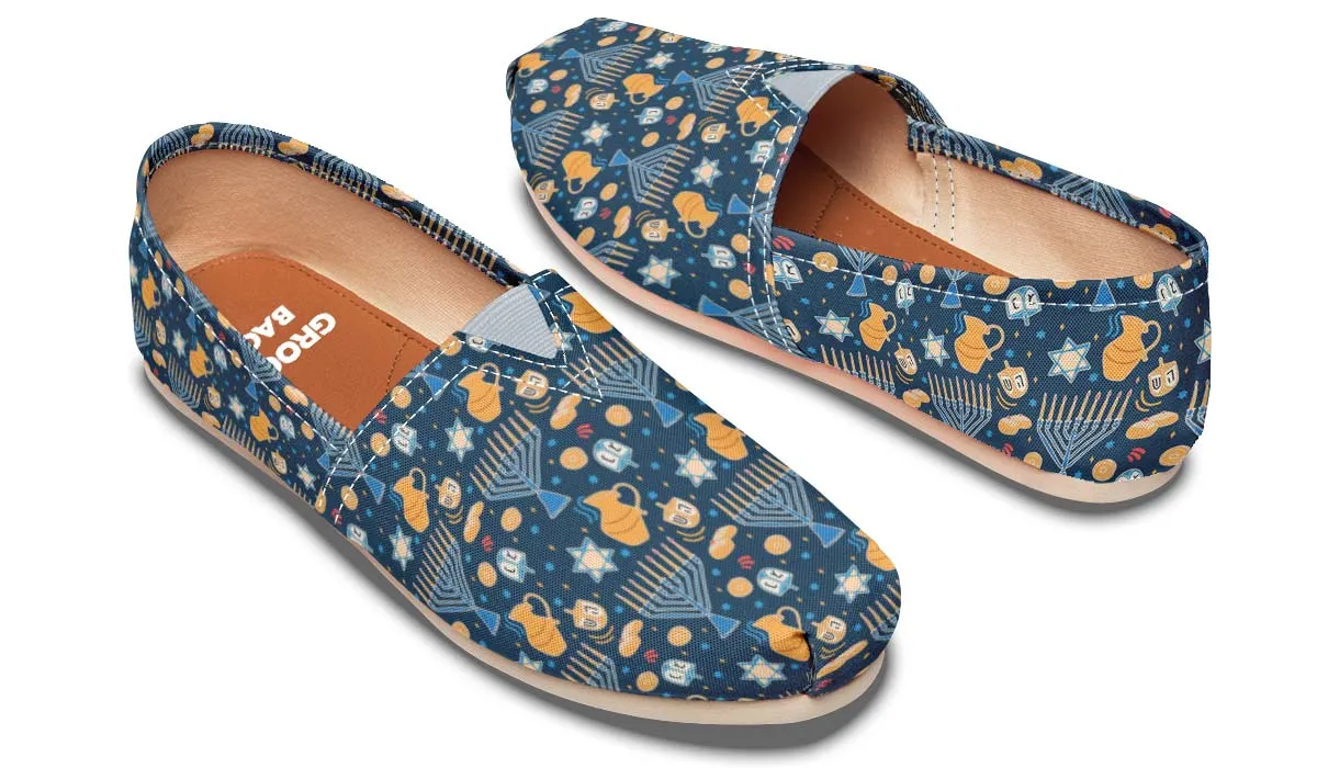 Hanukkah Pattern Casual Shoes