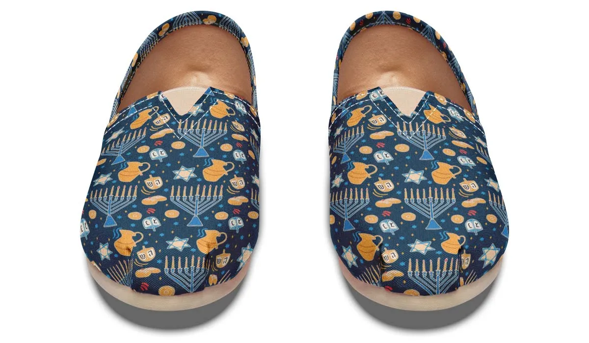 Hanukkah Pattern Casual Shoes