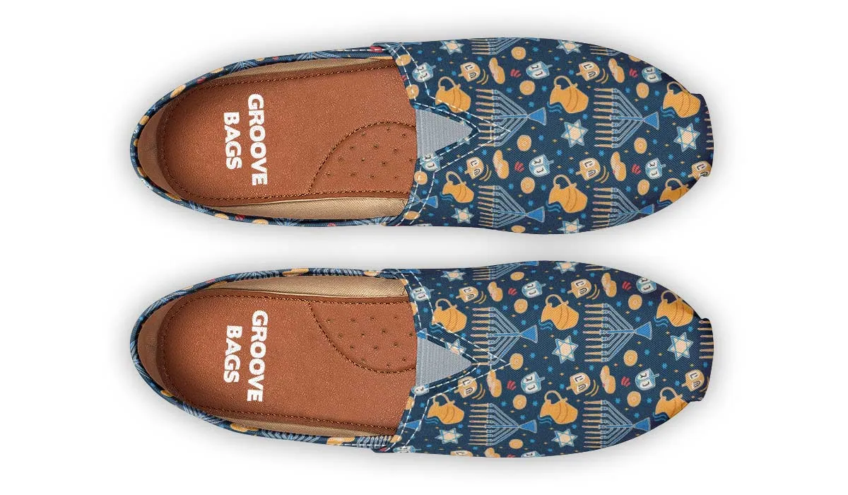 Hanukkah Pattern Casual Shoes