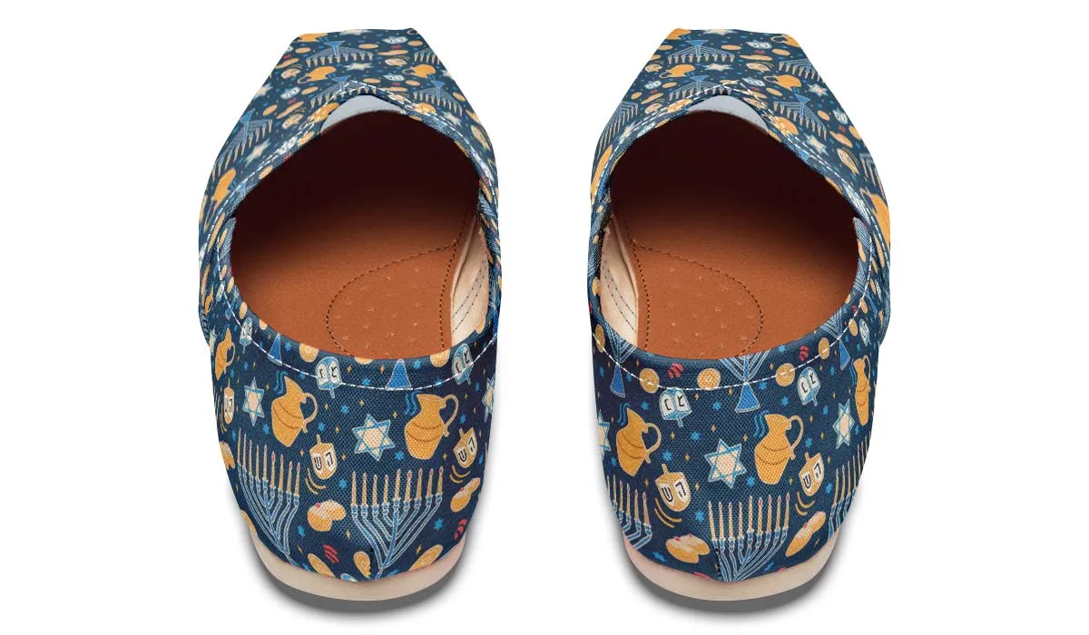 Hanukkah Pattern Casual Shoes