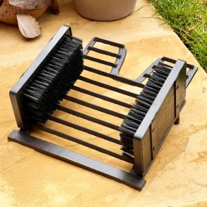 Iron Boot Scraper With Brush