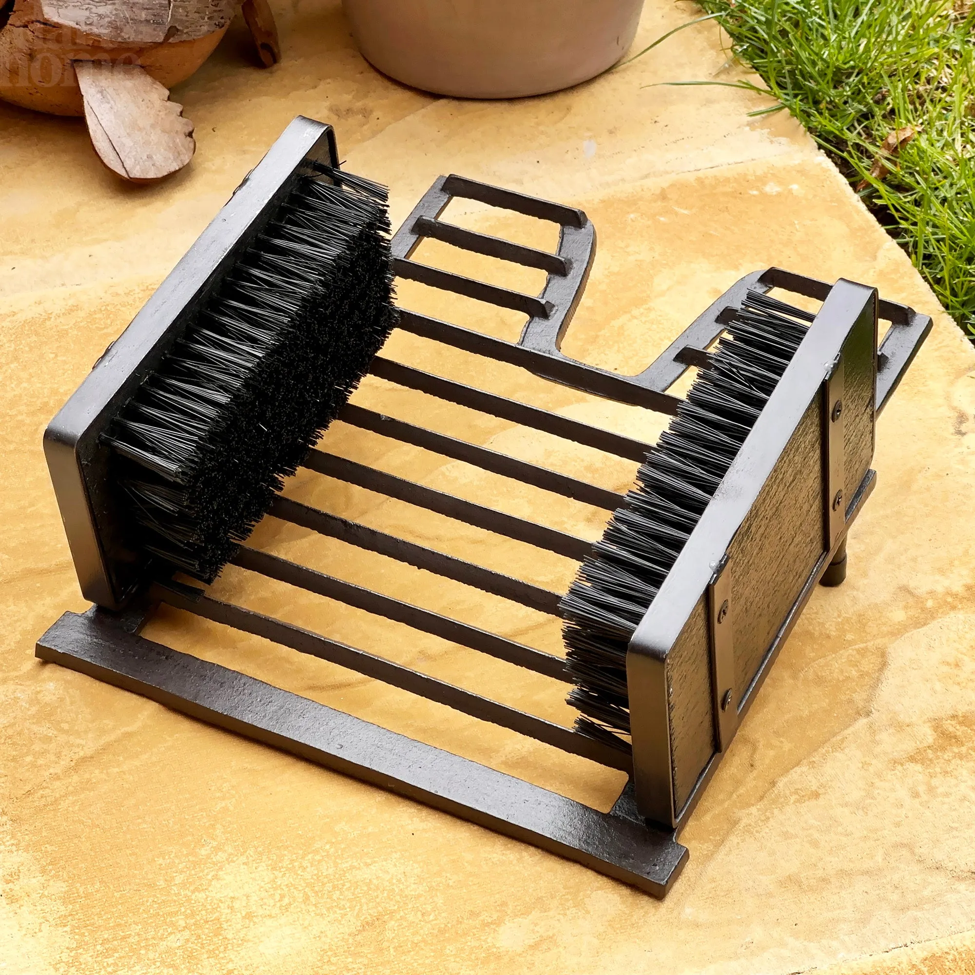 Iron Boot Scraper With Brush